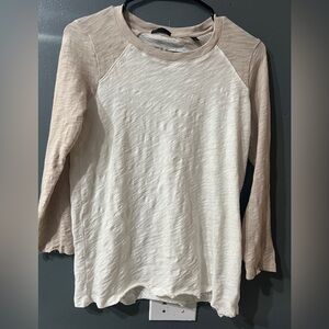 ATM SLUB JERSEY LONG SLEEVE DESTROYED WASH TEE